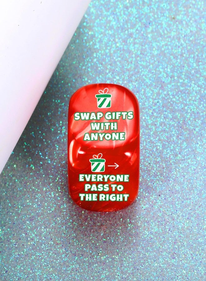 NUBARKO Santa Swap Gift Exchange Dice, Funny White Elephant Dice Gifts for Women Men Adults Exchange Christmas for Grandkids Teens Teenagers Adults,Christmas Stocking Stuffers for Women Men - Image 2